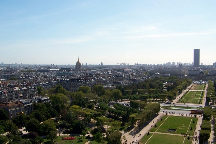 Paryż, Wieża Eiffla - widok